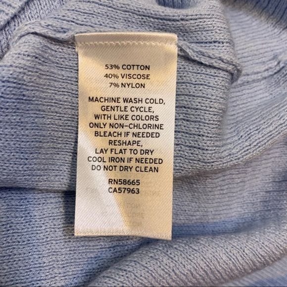 NWT Abound Blue Lightweight V Neck Long Dolman Sleeve Sweater Medium - Picture 9 of 11